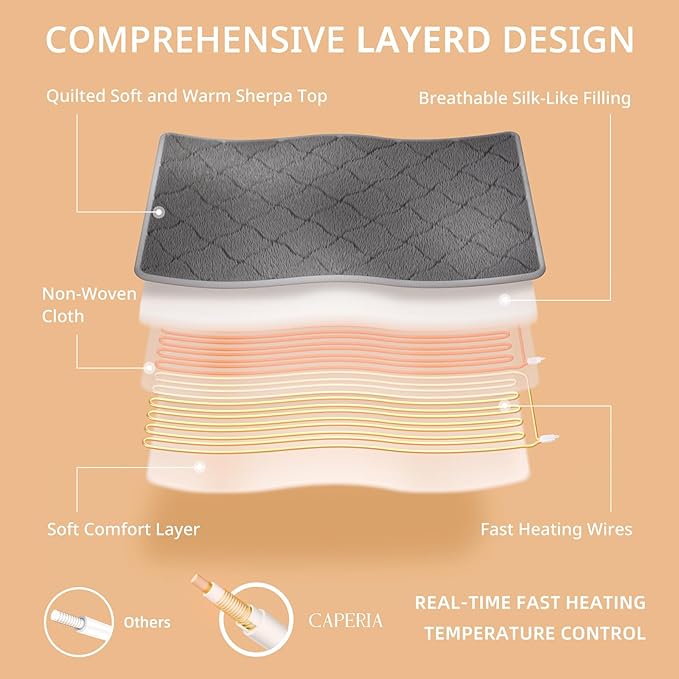 Heated Mattress Pad Full, Electric Mattress Pad with 9 Heat Settings, Memory Function, Fast Heating, 1-12 Hours Auto Off, Deep Pocket, Machine Washable, 54"x 75", Black