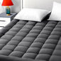 EASELAND Queen Size Mattress Pad Pillow Cover Quilted Fitted Mattress Protector Cotton Top 8-21" Deep Pocket Cooling Mattress Topper (60x80 Inches, Dark Grey)