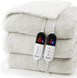 Heated Blanket Electric Blanket Queen Waffle, 84x90 Inches Dual Controllers Sherpa Fleece Fast Heating Blanket 6 Heating Levels & 10 Hours Auto Off ETL Certification,Beige Queen