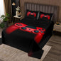 Erosebridal Boys Red Gamepad Bedding Set King, Man Video Games Bedspread Gaming Controller Bed Cover, Modern Young Action Buttons Decorative 3 Piece Bedding Set with 2 Pillow Shams, Black