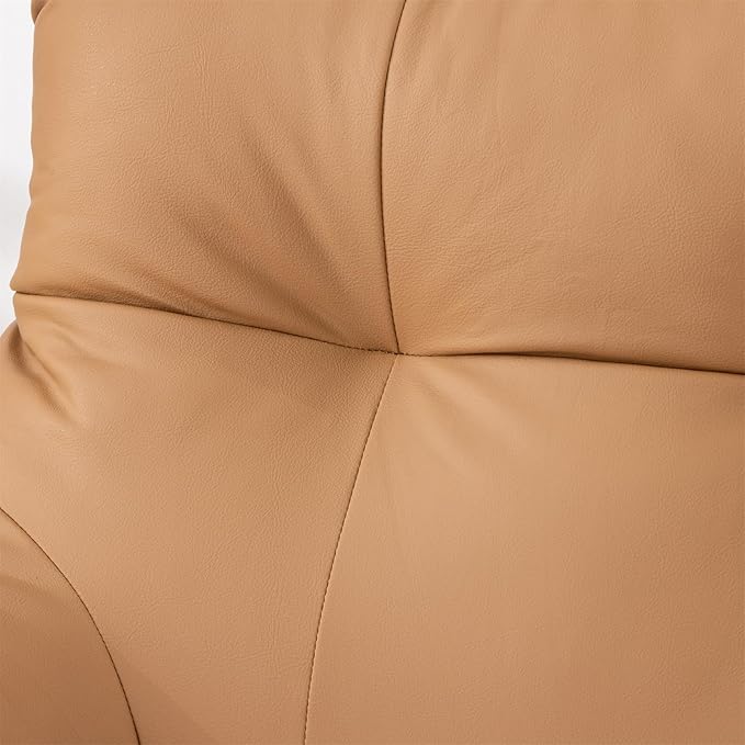 A Nice Night Faux Leather Reading Pillow for All Season,Wedge Bedrest Pillow Backrest with Arms Back Support for Sitting Up in Bed/Couch,Coral