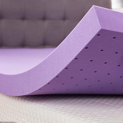 SINWEEK 3 Inch Gel Memory Foam Mattress Topper Ventilated Soft Pressure Relieve Mattress Pad, Breathable Bed Topper, CertiPUR-US Certified, Full Size