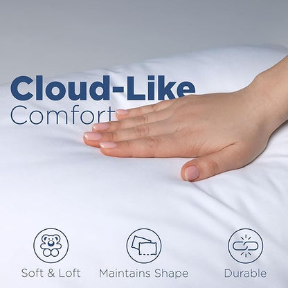 Martex 2-Pack King Size Bed Pillows - King Pillows Set of 2 - Twin Pack Pillows - Hotel Pillows - Cozy Premium Bedding - Pillows for All Sleep Positions