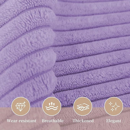 Sasttie Headboard Pillow Queen, Wedge Pillow Headboard for Sitting Up in Bed, Back-Rest Support Triangular Cushion for Reading - Features Removable Washable Cover, Purple