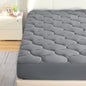 SLEEP ZONE Cooling Mattress Topper California King, Fit Up to 21 Inch, Soft Breathable Mattress Pad Cover, Luxury Quilted (Grey, California King)