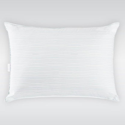 Calvin Klein Wave Print 20" x 36" King Size Set of 2 Bed Pillows for Sleeping, White