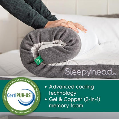 Sleepyhead Queen 3 Inch Premium Super Mattress Topper – Gel & Copper Infused Memory Foam Bed Topper – Cooling, Soft Support + Comfort, Foam Made in USA, CertiPUR-US Certified (Queen 3")