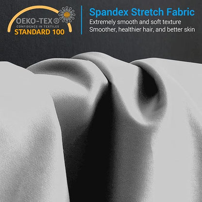 Avolare 2 Pack Pillow Cases Queen, Stretch Cooling Pillowcases for Hair Skin and Hot Sleepers, Arc-Chill Q-max>0.5 Soft Silky Pillow Covers with Zipper for Standard & Queen Size Pillows - White