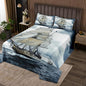Erosebridal Nautical Coverlet Set Queen Size Retro Sailboat Bedspread for Boys Teens Kids Child,Ocean Theme Bedding Set Ocean Boat Quilt Set,Pirate Ship Bedroom Decor Vintage Style