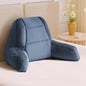 Reading Pillows for Sitting in Bed Adult, Back Pillow for Bed Sitting Up, Backrest Pillows with Shredded Foam for Adult&Teens, Support Pillow with Arms for Beds, Couch, Floor, 18in, Navy Blue