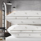 Calvin Klein Logo Medium 20" x 36" King Size Set of 2 Bed Pillows for Sleeping, White
