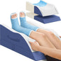 Elevation Pillows for Leg After Surgery, Memory Foam Adjustable Wedge Pillow for Injury or Rest, Ankle Pillow for Sleeping Blood Circulation Blue/Double Leg