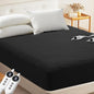 MASVIS Heated Mattress Pad King Size - Dual Control, 6 Heat Settings & 10-Hour Auto Off, Quilted Electric Bed Cover, Bed Warmer with Deep Pocket | Fast Heating | Machine Washable,Black,78"x80"