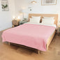 Electric Heated Blanket King Size 90"x100" - Coral Fleece & Sherpa Fabric Dual-Sided, 4 Heat Settings & 10 Hours Auto Off, Soft Warming Throw for Home, Office, or Bed, Machine Washable, Light Pink