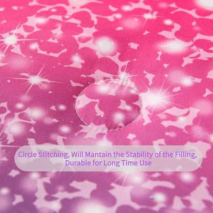 RYNGHIPY 6Pcs Full Gradient Pink Purple Glitter Comforter Sets for Teens Girls Kids, Colorful Rainbow Glitter Themed Bedding Set