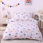 JSD Airplane Kids Duvet Cover Set Queen Size, 3 Piece Soft Printed Microfiber Comforter Cover with Pillow Sham Zipper Closure, Comforter Not Included