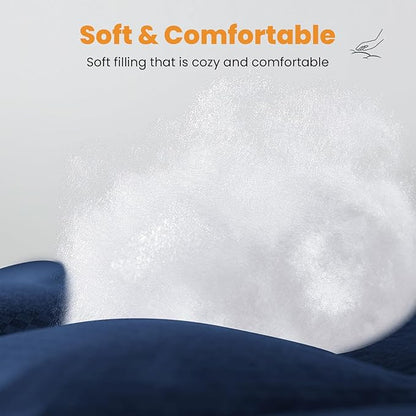 MATBEBY King Size Mattress Pad - Cooling Breathable Mattress Topper, Quilted Fitted Mattress Protector, Pillow Top Mattress Cover with 8-21" Deep Pocket, Machine Washable, Navy Blue, 78x80 Inches
