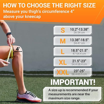 DR. BRACE ELITE Knee Brace with Side Stabilizers & Patella Gel Pads for Maximum Knee Pain Support and fast recovery for men and women-Please Check How To Size Video (Mars, Medium)