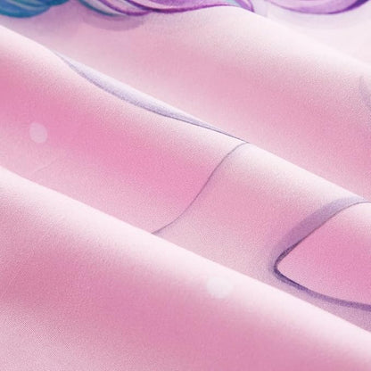 Wowelife Unicorn Comforter Set Queen 5 Pieces Unicorn Bedding Set Pink Rainbow Kids Bedding Set Bed in a Bag for Girls with Comforter, Flat Sheet, Fitted Sheet and 2 Pillowcases, Pink