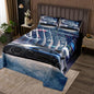 Erosebridal Boys Extreme Sport Bedspread Queen Size, Race Car Coverlet Set 3 Pieces, Girls Speed Sports Car Quilted Soft Warm Home Hotel Dorm Room Decoration Blue Grey No Comforter Filling