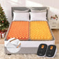 WOOMER Heated Mattress Pad King Dual Control - 78"x80" Electric Mattress Pad, 1-10 Heat Settings, 0.5-12H Auto Shut-Off, Removable Velvet Cover, 18" Deep Pocket, ETL Certified, Grey