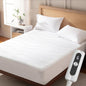 Heated Mattress Pad Full, Quilted Electric Mattress Pad Bed Warmer with Single Controller, 6 Heat Settings 10-Hour Auto Off, 17 Inch Deep Pocket, Machine Washable, White