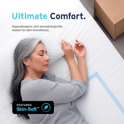 50 x AYDMED Incontinence Underpads 36" x 36" with Adhesive Strips | XXXL Bed Pads Disposable Adult | Max Absorbency Chux Pads for Adults, Children & Babies | Incontinence Bed Pads & Pee Pads
