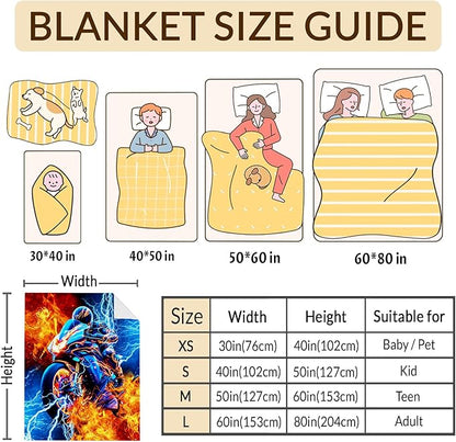 Boys Blanket Gift Motorcycle Throw Blankets for Kids Teens, 50x60 Inches Soft Cozy Decor Throw for Sofa Chair Couch Bed Office