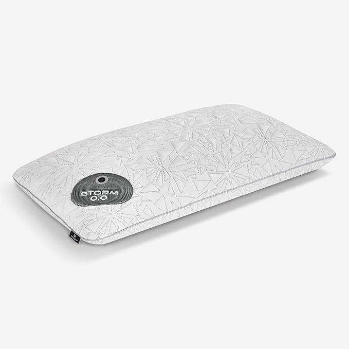 Bedgear Storm Performance Pillow 0.0 – Cooling Bed Pillow for Hot Sleepers, Medium Firm Support for All Sleep Positions – Dual-Sided Comfort, Breathable Air-X Mesh, Washable Ver-Tex Cover, 20” x 36”