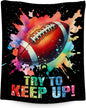 Football Blanket, Football Gifts for Boys Men Adults, Lightweight Flannel Throw Blankets for Team Player, Sport Theme Throws Boys Room Decor for Couch Sofa (Colorful, 30x40 Inch)