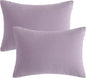 BEDSUM 2 Pack Pillows, 13"x18" Microfiber Pillow for Travel, Pets, Soft and Machine Washable Small Pillows for Neck, Wrist, and Knee Comfort, Lavender