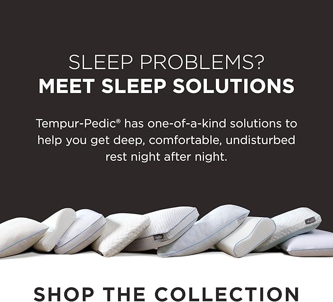 TEMPUR-Pedic, Standard TEMPUR-Neck Pillow, Small Profile-2-Pack, White 2 Count