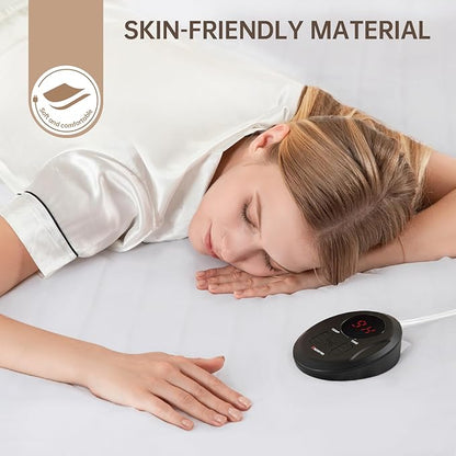Bwarm Electric Heated Mattress Pad Queen Size, 60" x 80", Bed Warmer, 9 Heat Settings, 1-12 Hours Auto Off, Deep Pocket, Fast Heating, Machine Washable, Soft and Cozy