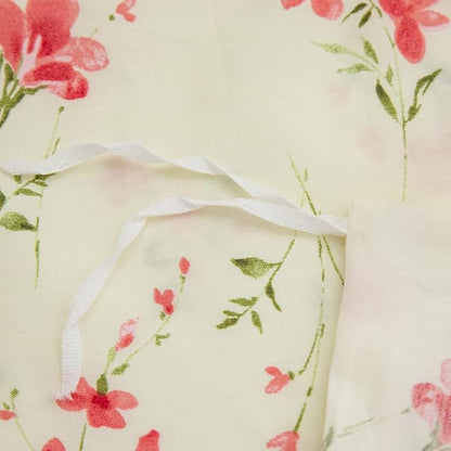 Floral Duvet Covers Queen, 100% Soft Microfiber Chic Floral Bedding Sets Queen 3 Pieces Flower Duvet Cover Queen for All Seasons, 1 Duvet Cover and 2 Pillowcases with Zipper Closure (Floral, Queen)