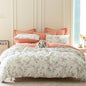 Floral King Duvet Cover, 100% Cotton Bedding Sets King, Reversible Floral Chic Vintage Fresh Style Printed Mini King Duvet Cover with Zipper Closure