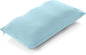 PILLOWY Premium Microbead Bed Pillow, Small Extra Fluffy But Supportive - Ultra Comfortable Sleep with Silk Like Anti Aging Cover 85% Spandex/ 15% Nylon Breathable, Cooling Sweet Baby Blue