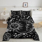 Feelyou Sun and Moon Bedding Set Full Size Bohemian Style Comforter Set for Kids Boys Girls Galaxy Comforter Cosmic Celestial Quilt Set 1 Comforter Set with 2 Pillowcases