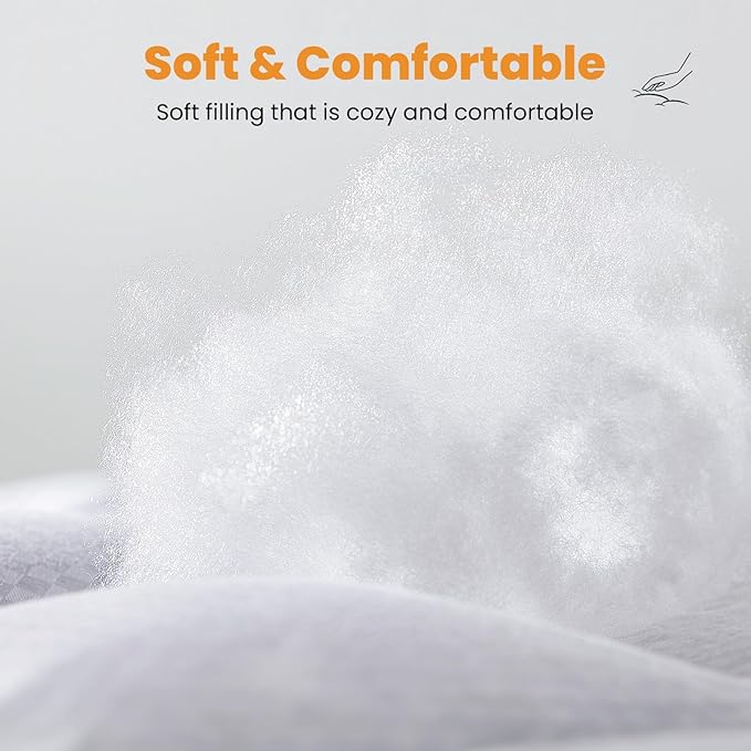 MATBEBY Full XL Mattress Pad - Cooling Breathable Mattress Topper, Quilted Fitted Mattress Protector, Pillow Top Mattress Cover with 8-21" Deep Pocket, Soft, Machine Washable, White, Full Extra Long