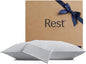 REST® Evercool®+ Cooling Pillowcases King - 2 Pillowcases for Sensitive Skin, Silver Infused Fabric for Hygienic Sleep, Silky Smooth for Curly Hair, High Elastic for Snug Fit (19x35 inches)