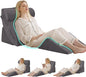 4PCS Wedge Pillow Set for After Surgery, Orthopedic Bed Wedge Pillow for Back Pain Relief, Sitting Up in Bed, Acid Reflux, Adjustable Post Surgery Pillows for GERD, Snoring, Velvet Grey