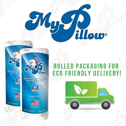 MyPillow Bedding Bed Pillows for Sleeping Queen Size, Set of 2,for Back, Stomach or Side Sleepers - My Pillow Classic [Queen, Firm]
