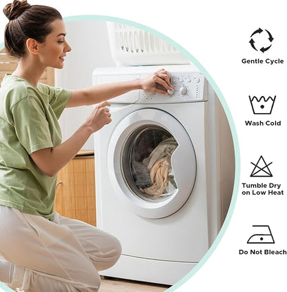 Body Pillow for Adults - Soft Long Bed Pillows Insert for Sleeping - Shredded Memory Foam and Removable Washable Cover - Swan Shaped Side Sleeper Pregnancy Pillow 49 Inch (Light Brown)