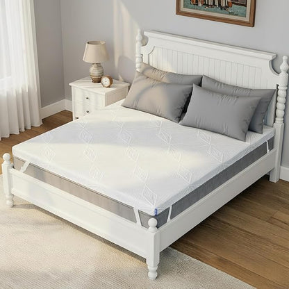Ballad 3 Inch Gel Memory Foam Mattress Topper Twin Size, High Density Cooling Pad with Premium Removable Cover, Pressure Relief Bed Topper, (CertiPUR-US & Oeko-Tex Certified)