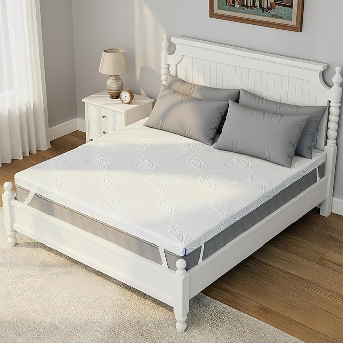 Ballad 3 Inch Gel Memory Foam Mattress Topper Twin XL Size, High Density Cooling Pad with Premium Removable Cover, Pressure Relief Bed Topper, (CertiPUR-US & Oeko-Tex Certified)