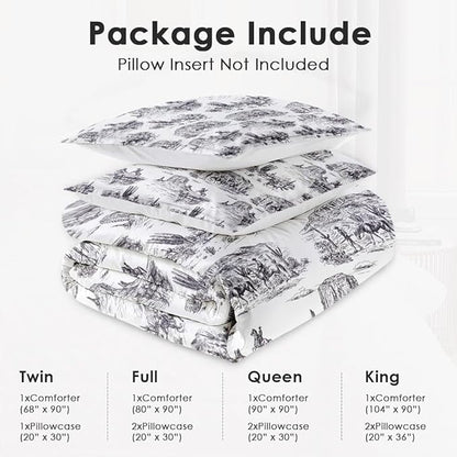 Twin Size Comforter Set with Pillowcase, American Desert Cowboy Soft 2 Pcs Bedding for Kids and Adults, Vintage Horse Mountain Western Comforter Set for Room Bedroom Bed Decor