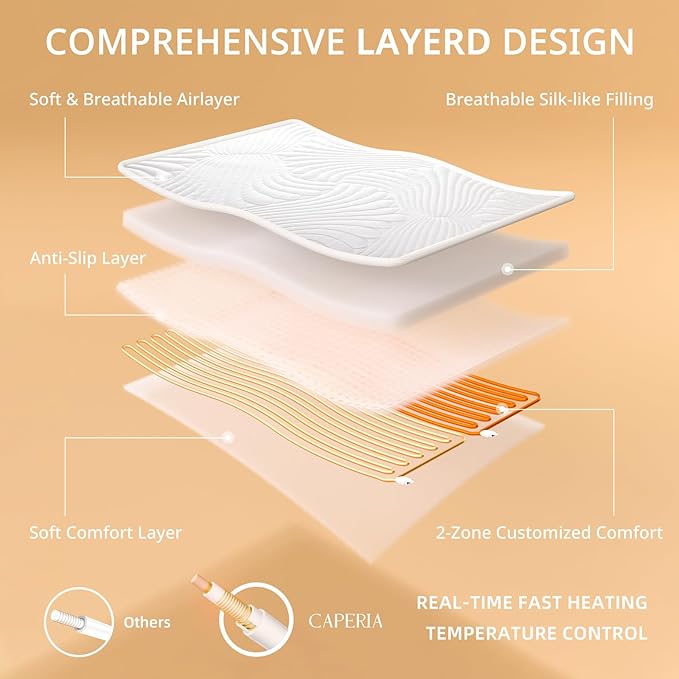 Heated Mattress Pad Twin XL, Electric Mattress Pad Bed Warmer with 9 Heat Settings, Memory Function, 1-12 Hours Auto Off, Deep Pocket, Machine Washable, 39"x 80"