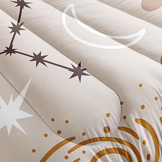Space Bedding Comforter Set King Size for Kids Teens and Adults Planet and Clouds Printed Quilt Set for Bedroom 100% Soft Microfiber All Season Print Quilt Set with 1 Comforter and 2 PillowCases