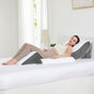 Orthopedic Wedge Pillow Set for Leg, Back, & Knee Support - CertiPUR Memory Foam Wedge Pillows with Washable Covers for Post Surgery & Pain Relief - Adjustable Bed & Body Positioning Cushions, 4 Piece