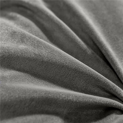 Triangular Reading Bed Rest Pillow Large Bolster Cushion Headboard Backrest Wedge Pillow with Removable Cover and Two Large Side Pockets (Grey, King: 78 x 8 x 20 inches)