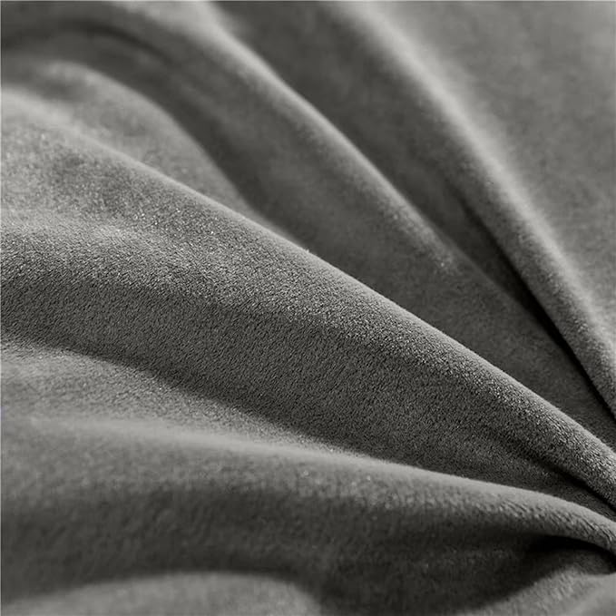 Triangular Reading Bed Rest Pillow Large Bolster Cushion Headboard Backrest Wedge Pillow with Removable Cover and Two Large Side Pockets (Grey, Queen: 59 x 8 x 20 inches)